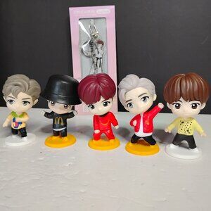 BTS x Tinytan & Encore Edition McDonald's Toys 5  + Jung-Kook Keychain